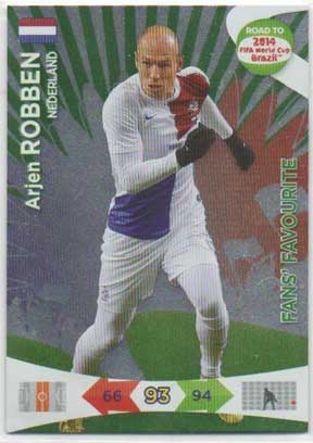 Fan Favourite, 2013-14 Adrenalyn Road to the World Cup, Arjen Robben