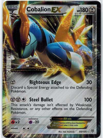 Pokémon, Plasma Storm, Cobalion-EX - 93/135 - Ultra Rare