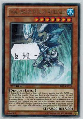 Yu-Gi-Oh! Lord of the Tachyon Galaxy LTGY 1st Ed., Tidal, Dragon Ruler of Waterfalls LTGY-EN039 Rare