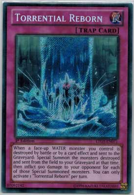 Yu-Gi-Oh! Lord of the Tachyon Galaxy LTGY 1st Ed., Torrential Reborn - LTGY-EN071 - Secret Rare