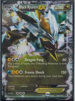Pokémon, Boundaries Crossed, Black Kyurem-EX - 101/149 - Ultra Rare