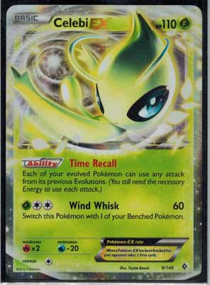 Pokémon, Boundaries Crossed, Celebi-EX - 9/149 - Ultra Rare
