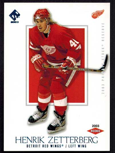 Henrik Zetterberg 2002-03 Private Stock Reserve Blue #160 /250