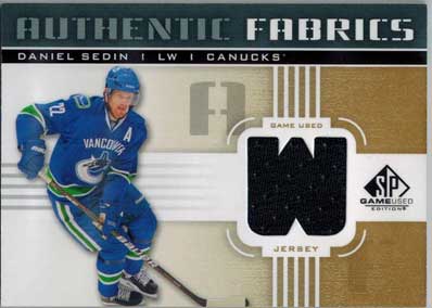 Daniel Sedin 2011-12 SP Game Used Authentic Fabrics #AFDS