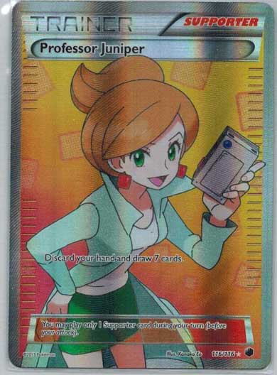 Pokémon, Plasma Freeze, Professor Juniper - 116/116 - Full Art Ultra Rare