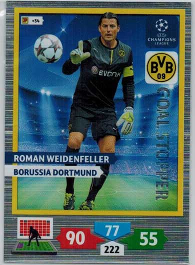 Goal Stopper, 2013-14 Adrenalyn Champions League, Roman Weidenfeller