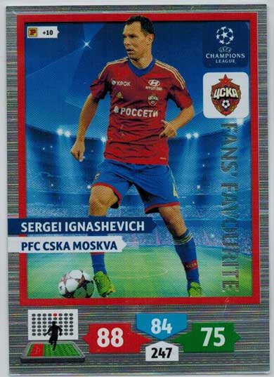 Fans Favourite, 2013-14 Adrenalyn Champions League, Sergei Ignashevich 
