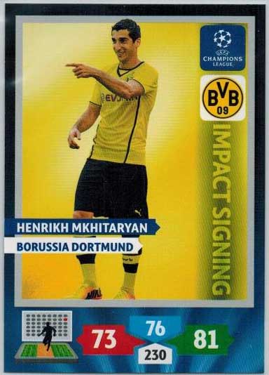 Impacts Signings, 2013-14 Adrenalyn Champions League, Henrikh Mkhitaryan