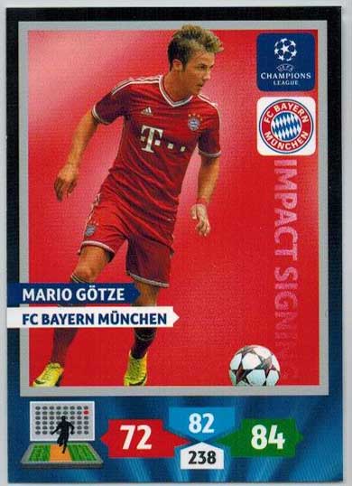 Impacts Signings, 2013-14 Adrenalyn Champions League, Mario Gotze / Mario Götze
