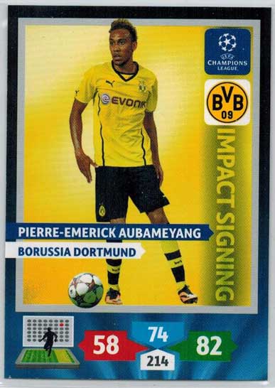 Impacts Signings, 2013-14 Adrenalyn Champions League, Pierre-Emerick Aubameyang
