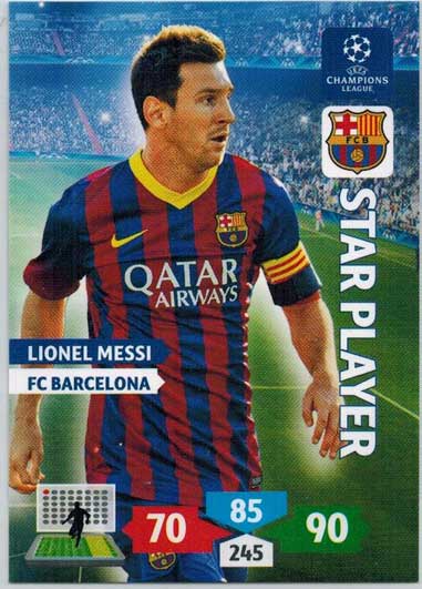 Star Player, 2013-14 Adrenalyn Champions League, Lionel Messi