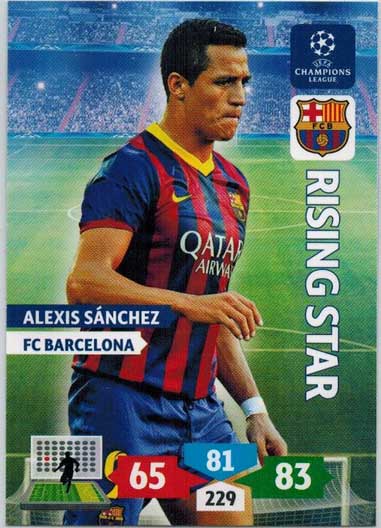 Rising Star, 2013-14 Adrenalyn Champions League, Alexis Sanchez