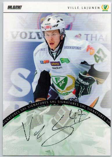 2013-14 SHL s.1 Signatures #05 Ville Lajunen Färjestad BK