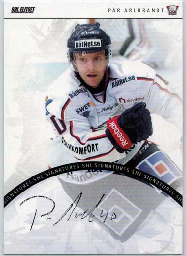 2013-14 SHL s.1 Signatures #12 Pär Arlbrandt Linköpings HC