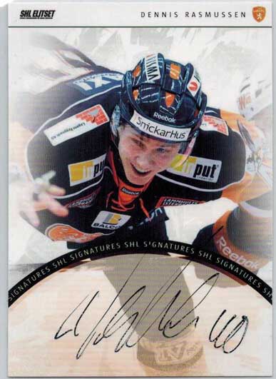 2013-14 SHL s.1 Signatures #19 Dennis Rasmussen Växjö Lakers