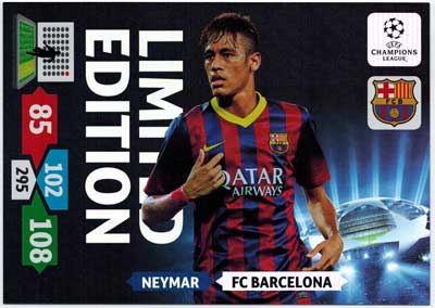 XXL Limited Edition, 2013-14 Adrenalyn Champions League, Neymar, 10st
