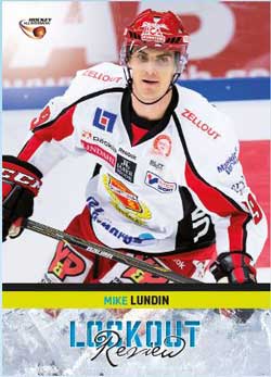LOCKOUT REVIEW, 2013-14 HockeyAllsvenskan #HA-LR03 Mike Lundin ALMTUNA IS