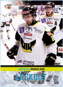 LOCKOUT REVIEW, 2013-14 HockeyAllsvenskan #HA-LR20 Brendan Mikkelson