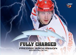 FULLY CHARGED, 2013-14 HockeyAllsvenskan #ALLS-FC09 Fredric Andersson