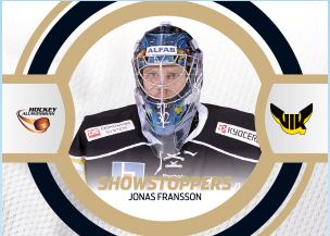 SHOWSTOPPERS, 2013-14 HockeyAllsvenskan #HA-SS14 Jonas Fransson