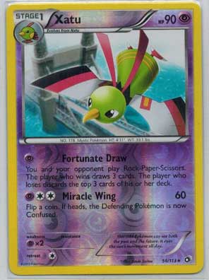 Pokemon, Legendary Treasures, Xatu - 56/113 - Reverse Holo Rare