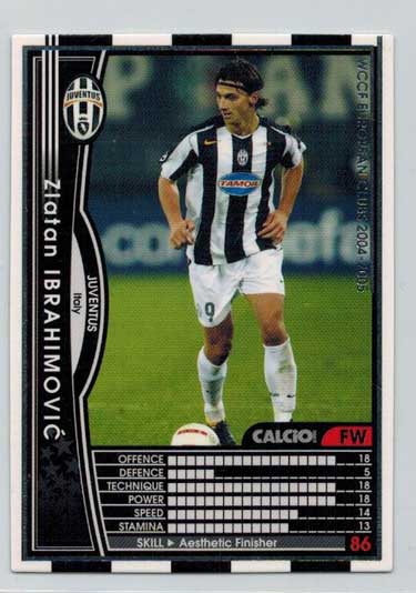 Zlatan Ibrahimovic 2004-05 Panini WCCF European Clubs #86