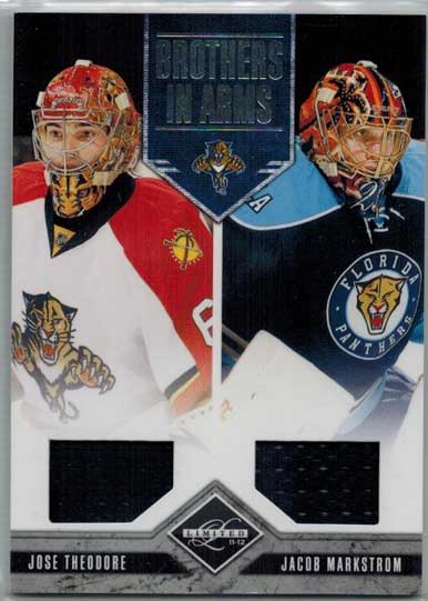Jacob Markström / Jacob Markstrom / Jose Theodore 2011-12 Limited Brothers In Arms Materials #14