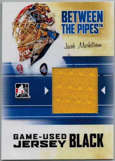 Jacob Markström / Jacob Markstrom 2010-11 Between The Pipes Jerseys Black #M21