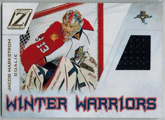 Jacob Markström / Jacob Markstrom 2010-11 Zenith Winter Warriors Materials #JM