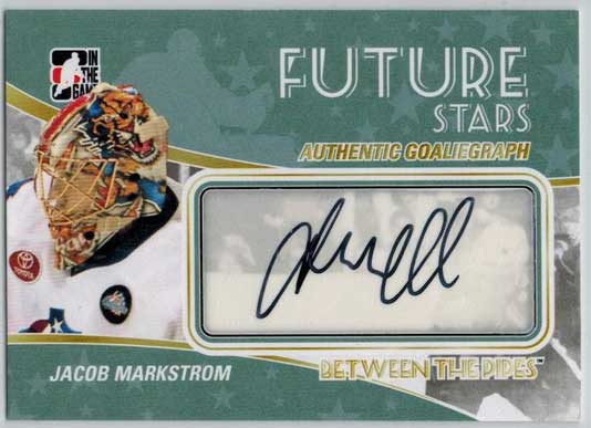 Jacob Markström / Jacob Markstrom 2010-11 Between The Pipes Autographs #AJM