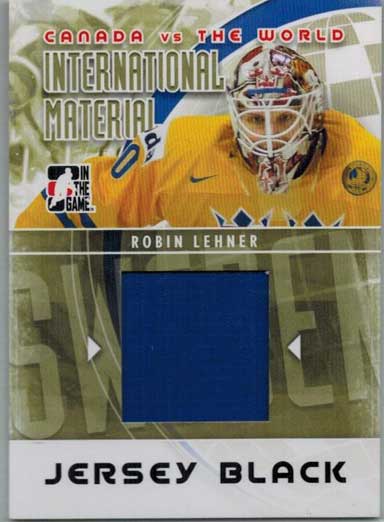 Robin Lehner 2011-12 ITG Canada vs The World International Materials Black #IM31