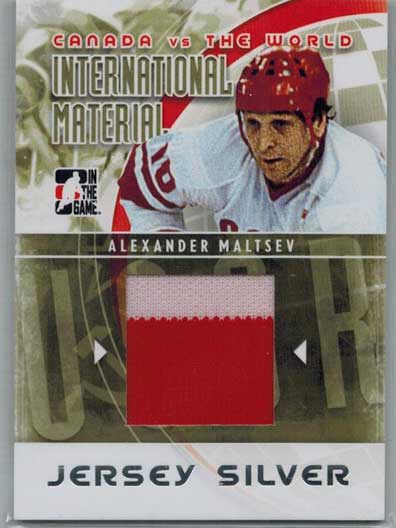 Alexander Maltsev 2011-12 ITG Canada vs The World International Materials Black #IM03