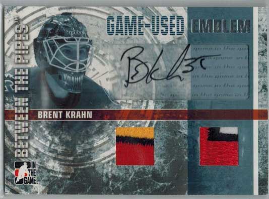 Brent Krahn 2006-07 Between The Pipes Emblems Autographs #GUE43