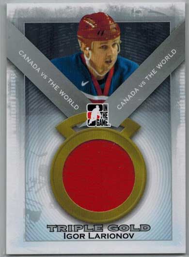 Igor Larionov 2011-12 ITG Canada vs The World Triple Gold Silver #TG02 