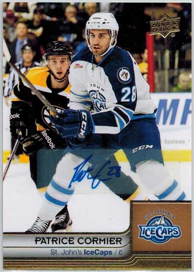 Patrice Cormier 2014-15 Upper Deck AHL Autographs #78