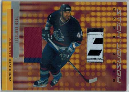 Todd Bertuzzi 2001-02 BAP Signature Series Jersey and Stick #GSJ68