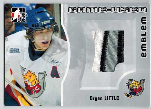 Bryan Little 2005-06 ITG Heroes and Prospects Emblems #GUE68