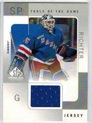 Mike Richter 2000-01 SP Game Used Tools of the Game #MR