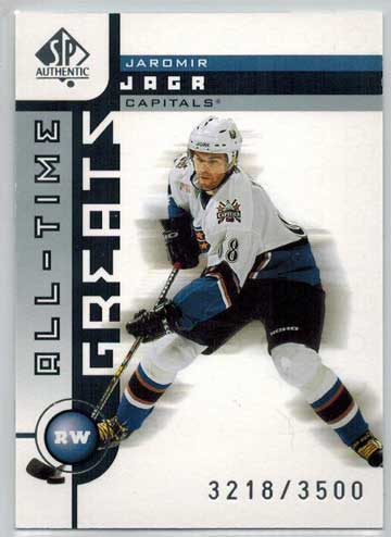 Jaromir Jagr 2001-02 SP Authentic #110 All-Time Greats /3500