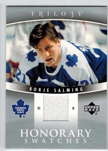 Börje Salming 2006-07 Upper Deck Trilogy Honorary Swatches #HSBS
