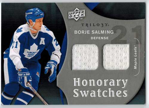 Börje Salming 2009-10 Upper Deck Trilogy Honorary Swatches #HSBS