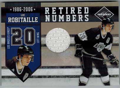 Luc Robitaille 2010-11 Limited Retired Numbers Materials #17 /99
