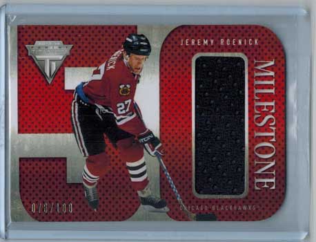Jeremy Roenick 2013-14 Panini Titanium Milestone Goal Scorer Jerseys #MIJR /100