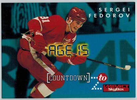 Sergei Fedorov 1995-96 SkyBox Impact Countdown to Impact #6