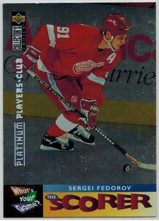 Sergei Fedorov 1995-96 Collectors Choice Players Club Platinum #365