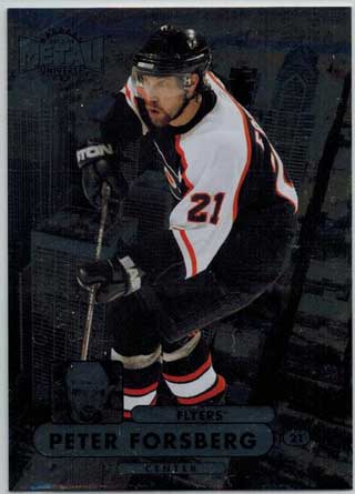 Peter Forsberg 2013-14 Fleer Showcase Metal Universe #MU13