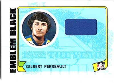 Gilbert Perreault 2009-10 ITG 1972 The Year In Hockey Game Used Jersey Black #M30