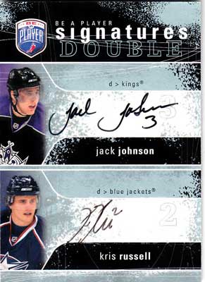 Kris Russel / Jack Johnson 2007-08 Be A Player Signatures Duals #2SJR