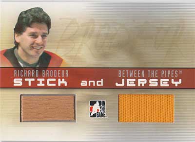 Richard Brodeur 2006-07 Between The Pipes Stick and Jersey #SJ39