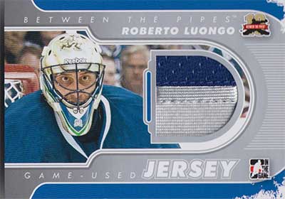 Roberto Luongo 2011-12 Between The Pipes Jerseys Silver #M19